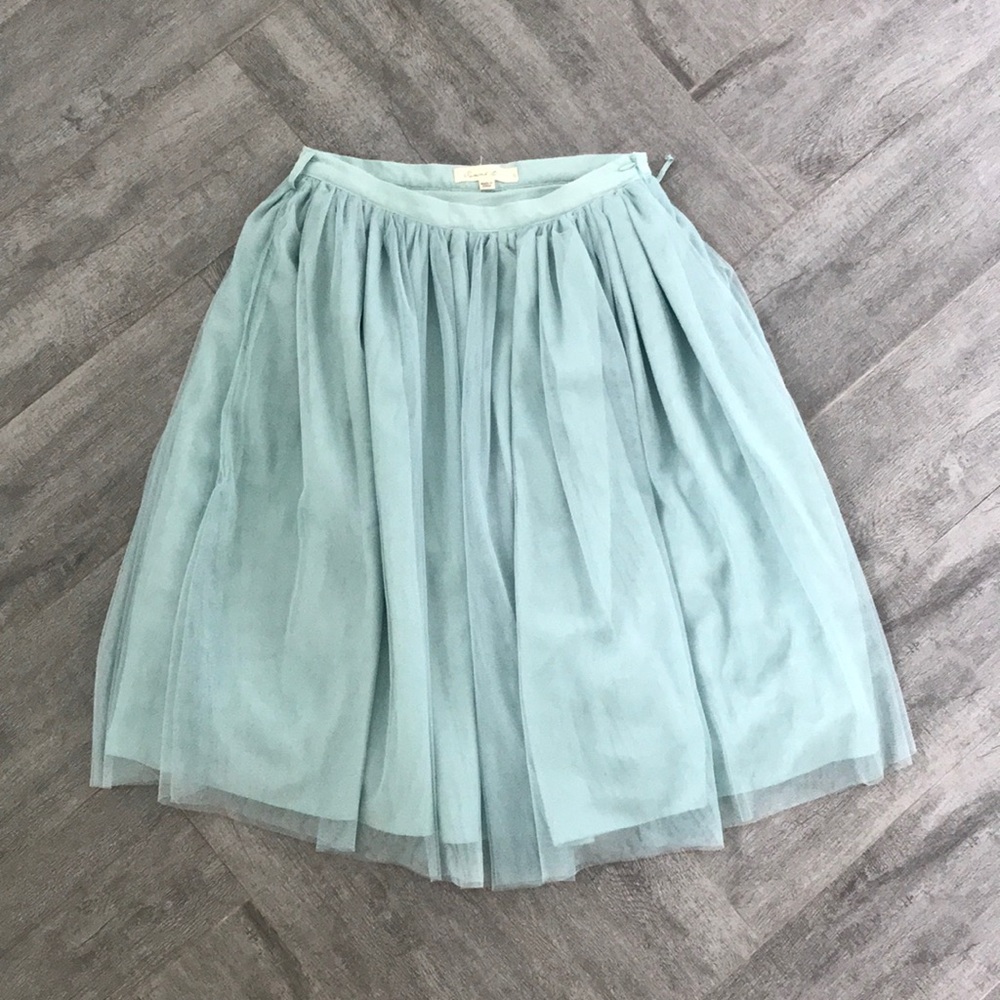 Mint tulle skirt
